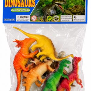 ANIMALES DINOSAURIO*787637*6PCS BOLSA